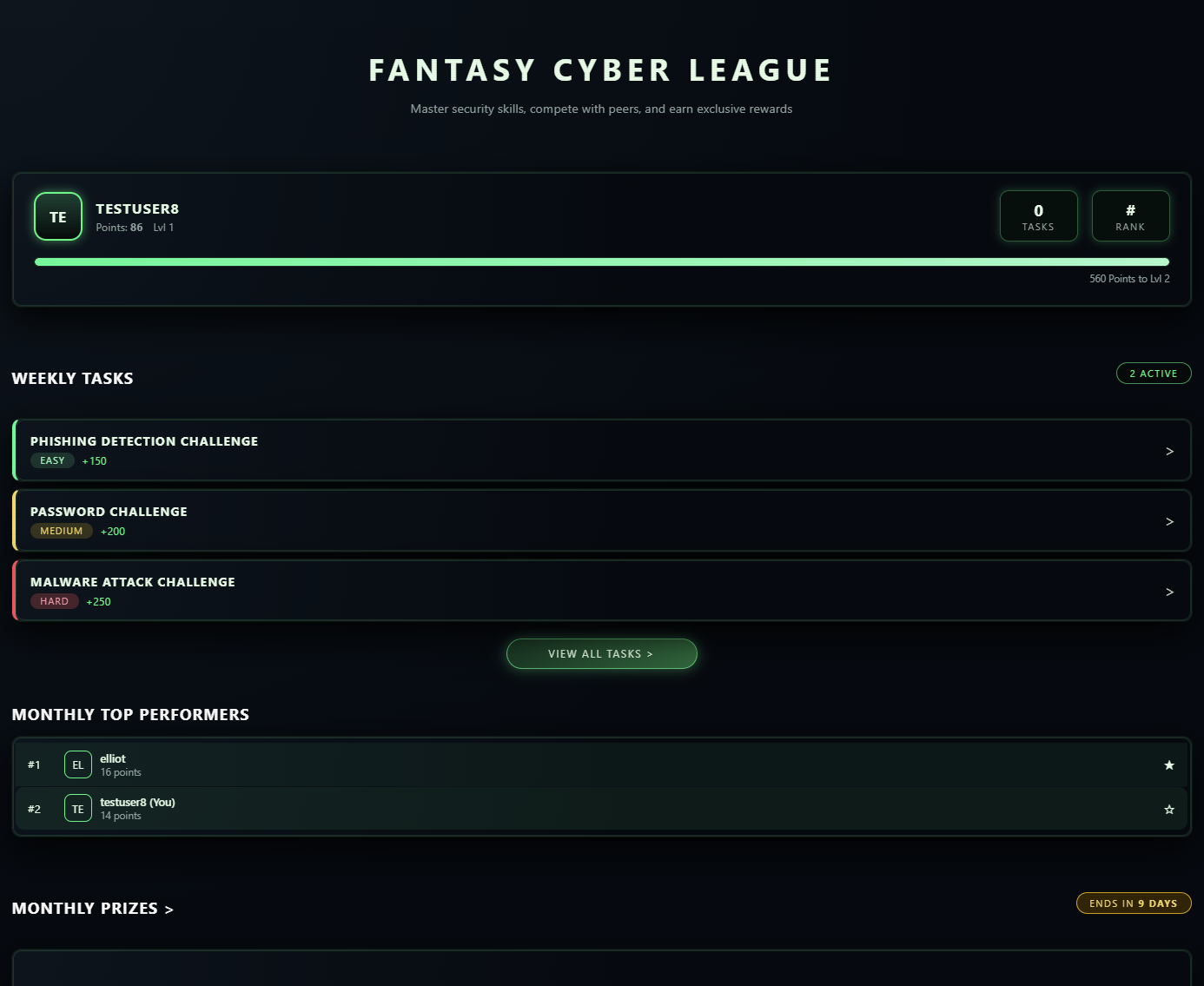 Fantasy CyberLeague Features